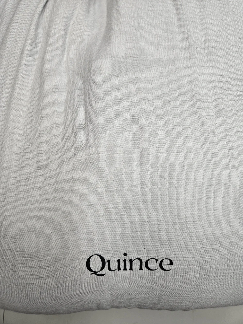 NWT QUINCE Organic Cotton Gauze Duvet Cover King/Cal King Light Grey 8547